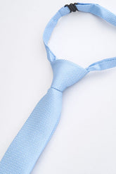 Junior Light Blue Textured Tie